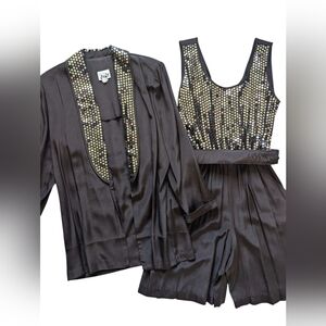 JUMP By JoAnne Simon Vintage 90s Romper/Blazer Set